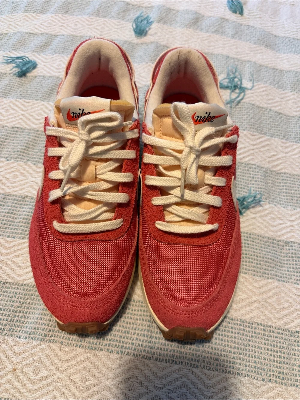 Nike Women’s Red & Cream Retro Runner Sneakers